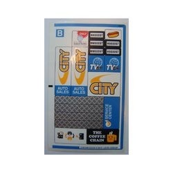 60097stk02 STICKER 60097 City Square NIEUW *0S0000