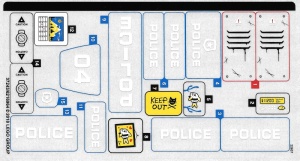 60174stk01 STICKER 60174 Mountain Police Headquarters NIEUW *0S0000