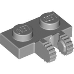 60471-86 Scharnierplaat 1x2- 2 houders aan zijkant grijs, licht (blauwachtig) NIEUW *1B299