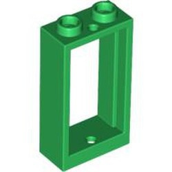 60593-6 Raam 1x2x3- vlak (NIEUWE stijl) ZONDER GLAS groen NIEUW *1B278