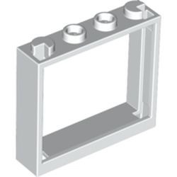 60594-1G Raam 1x4x3 NIEUWE type zonder luikhouders wit gebruikt *1C041