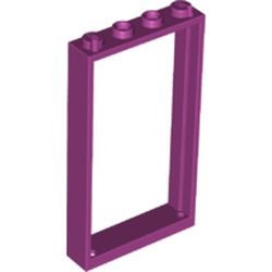 60596-71 Deurpost /raamframe 1x4x6 (2 gaatjes bovenin) magenta NIEUW *1L234