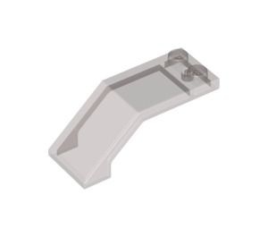 6070-13 Ruit 5x2x 1 2/3- 1x gebogen transparant bruin (naam was: trans ZWART) NIEUW *1B026