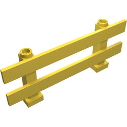 6079-3G Hek met horizontale planken 1x8x2 geel gebruikt *1C026