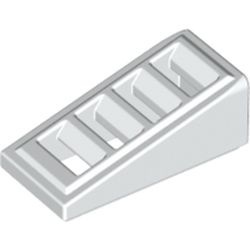 61409-1 Dakpan 18 graden 2x1 met vier sleuven wit NIEUW *1B194