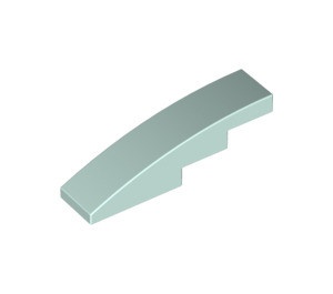 61678-152 Dakpan gebogen 1x4 aqua, licht NIEUW *1B100