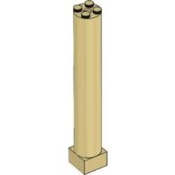 6168c01-2G Pilaar 2x2x11 massief crème gebruikt *