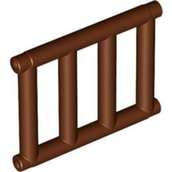 62113-88 3x4 rooster voor in raam 3x4 met 2 spijlen (open einde) bruin, roodachtig NIEUW *