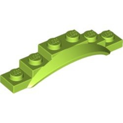 62361-34 Spatbord 6x1 1/2x1 met boog lime NIEUW *0B006