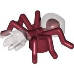 62575pb01-59 Mier met trans-zwart patroon rood, donker NIEUW *0D000