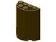 6259-120 Cylinder, half 2x4x4 bruin, donker NIEUW *