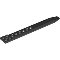 62743-11G Platte plaat 1x2 met rotorblad zwart gebruikt *3D0000