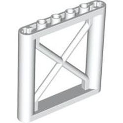 64448-1 Steun 1x6x5 vakwerk wit NIEUW *2B071