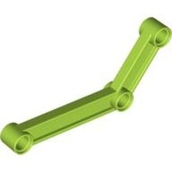 64451-34 Technic, Hefbalk 6x4 dik MET DRIE GATEN lime NIEUW *1D000