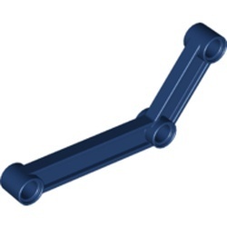 64451-63 Technic, Hefbalk 6x4 dik MET DRIE GATEN blauw, donker NIEUW *1D000