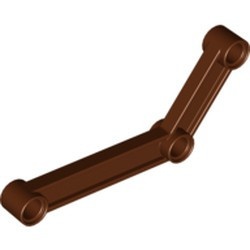 64451-88 Technic, Hefbalk 6x4 dik MET DRIE GATEN bruin, roodachtig NIEUW *1D000