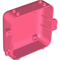 64454-220 Box 3x8x6 2/3 halve (achterkant) (PAKKETPOST) rood, koraal NIEUW *5K000