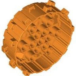 64711-4 Hardplastic wiel oranje NIEUW *5W000