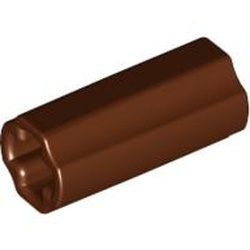 6538c-88 Technic, As koppelaar ribbels lengterichting bruin, roodachtig NIEUW *0L0000