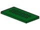 6576-6G Platte plaat 4x8 noppen centraal groen gebruikt *1R0000