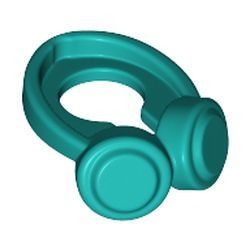 66913-39 Koptelefoon turquoise, donker NIEUW *0M0000
