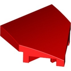 66956-5 Wig 2x2x2/3 puntig rood NIEUW *5C014