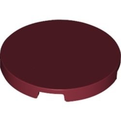 67095-59 Tegel rond 3x3 rood, donker NIEUW *