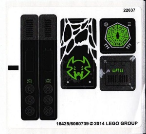 70130stk01 STICKER 70130 Spaaraus' Spider Stalker NIEUW *0S0000