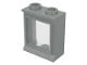 7026-9G Raam 1x2x2- KLASSIEK (met glas) lichtgrijs (klassiek) gebruikt *1C039
