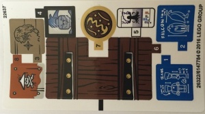 70594stk01 STICKER: 70594 Ninjago- The Lighthouse Siege NIEUW *0S0000