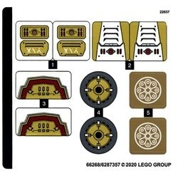 71702stk01 STICKER 71702 Golden Mech NIEUW *0S0000