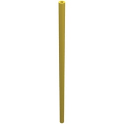75c12-3G Slang star 3mm doorsnede, 12 noppen lengte (9,6 cm) geel gebruikt *5D0000
