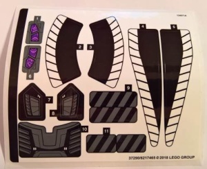 76100stk01 STICKER 76100 Royal Talon Fighter Truck\ NIEUW *0S0000