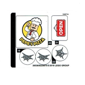 76108stk01 STICKER 76108 The Sanctum Santorum Showdown sheet 1 NIEUW *0S0000