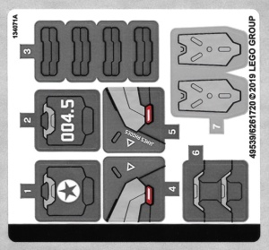 76124stk01 STICKER 76124 War Machine Buster NIEUW *0S0000