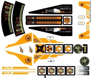 7690stk01 STICKER Eagle Command Base NIEUW *0S0000