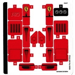 76934stk01 STICKER 76934 Speed Champions Ferrari F40 NIEUW *0S0000