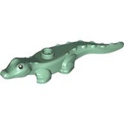 78532pb02-48 Baby krokodil groen, zandkleurig NIEUW *0D000