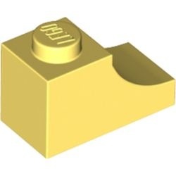 78666-103 Steen, boog 1x2 omgekeerd geel, lichthelder NIEUW *5B016