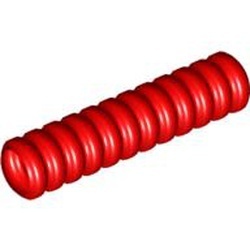 78c04-5G Slang geribbeld lengte 4 noppen rood gebruikt *5D0000