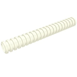 78c07-1G Slang geribbeld lengte 7 noppen wit gebruikt *5D0000