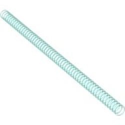 78c19-15G Slang geribbeld lengte 19 noppen transparant lichtblauw gebruikt *5D0000