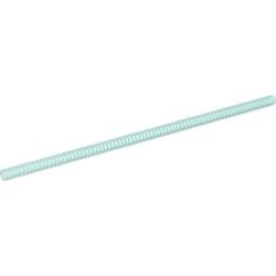 78c26-15G Slang geribbeld lengte 26 noppen transparant lichtblauw gebruikt *5D0000