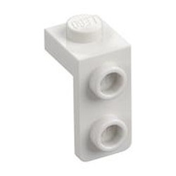 79389-1 Verbindingsplaat 1x1 - 1x2 in lengte naar beneden wit NIEUW *1B258