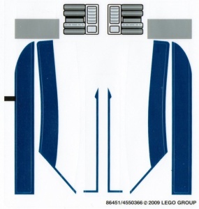 8036stk01 STICKER 8036 STAR WARS Separist Shuttle NIEUW *0S0000