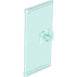 80683-15 Deur 1x3x6 met deurknop transparant lichtblauw NIEUW *1L0000