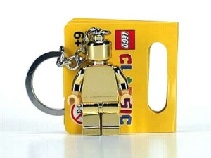 850807 Lego Gouden Minifiguursleutelhanger V122 NIEUW *