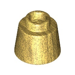 85975-115 Kegel 1,17x1,17x 2/3 (Fez) goud, parel NIEUW *1B087