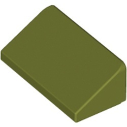 85984-155 Dakpan klein 30 graden 2x1x 2/3 (2 nop breed) groen, olijf NIEUW *1B192