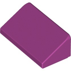 85984-71 Dakpan klein 30 graden 2x1x 2/3 (2 nop breed) magenta NIEUW *1B192